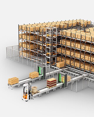 Functies van het 2D palletshuttlesysteem